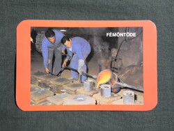 Kártyanaptár,Szombathely,Vasipari szövetkezet,fémöntöde,1989  (4)