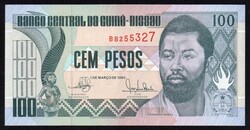 Bissau-Guinea 100 pesos UNC 1990