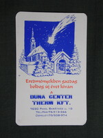 Kártyanaptár,Duna Center Therm Kft.,Paks,grafikai,2000  (4)