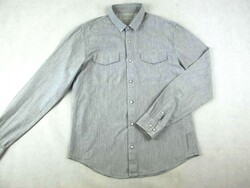 EREDETI CALVIN KLEIN SLIM FIT (L) ELEGÁNS HOSSZÚ UJJÚ FÉRFI SZÜRKE ING