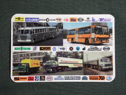 Kártyanaptár,Volán vállalatok,Ikarus autóbusz,Rába,Csepel,Liaz teherautó, 2016  (4)