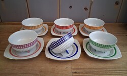 Különleges formájú retró kávéskészlet - Porcelan Zaječar, Jugoszlávia