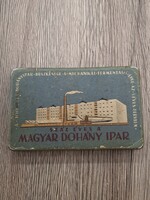 Retro "Száz éves a Magyar Dohányipar" fém doboz (1951)