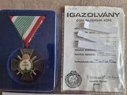 Doni Bajtársak köre-Kitüntetés-Jelvény Igazolvány!!!---RITKA