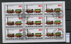 Észak-Korea 1983 - Mozdonytörténet: "Austria 1837" teljes ív (9 db bélyeg)