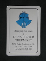 Kártyanaptár,Duna Center Therm Kft.,Paks,1999  (4)