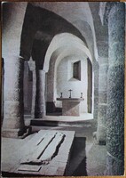 Képeslap, Balaton, Tihany, Apátsági templom, Altemplom1982 Fotó: Bakonyi Béla (e)