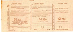 Régi csekk: Budapest, Hírlap iroda.