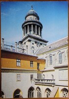 Képeslap, Pannonhalam, Főapátsági templom 1979 Fotó: Bakonyi Béla (e)