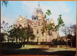 Képeslap, Szeged, Zsinagóga Fotó: Bakonyi Béla (e)