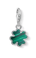 Thomas Sabo, zöld lóhere charm, ÚJ 925Ag