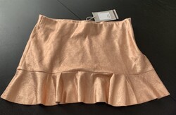 Új címkés Zara Trafaluc collection bronz bronzos réz arany gold miniszoknya szoknya