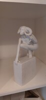 Royal Copenhagen Aries Zodiac Female Nude White
