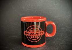 Budapest Taxi vitrin kis kávés bögre csésze