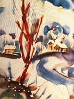 Fantastic Zsombori Silk Painting