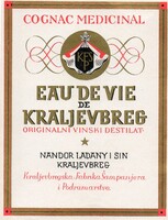 Ital címke: Pálinka, Szerbia.