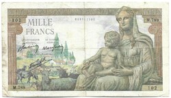 1000 frank francs 1942 Franciaország