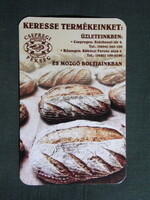 Kártyanaptár,Soproni Zoltán pékség,Csepreg, 2017  (4)