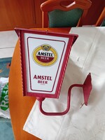 Vintage nagyméretű Amstel sörös lámpa