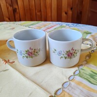 Alföldi virág mintás porcelán bögre