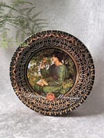Szamos Marcipán kerek  emlékdoboz, Dante Gabriel Rossetti "The Day Dream" festményével gyűjtői darab