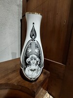 Hollóházi porcelán Jurcsák László váza