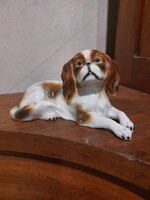Goebel német porcelán nipp, fekvő kutya