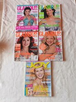 Ikonikus Retro Magazin Csomag (5 db) – Milla Jovovich, Heidi Klum, Salma Hayek, Eva Longoria