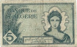5 frank francs 1942 Algéria