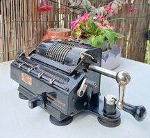 RITKA! BRUNSVIGA 13P NÉMET MECHANIKUS KALKULÁTOR, 1930-as évek, régi retro vintage