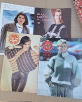 Retro divatmagazin gyűjtemény 1980-as évek – Burda, Ez a Divat, Fürge Ujjak 15 db