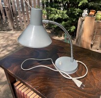 Régi retro gégecsöves Szarvasi fém asztali lámpa mid century