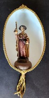 KARÁCSONYFADÍSZ KARÁCSONY KERESZTELŐ SZENT JÁNOS SZAKRÁLIS FIGURA FA FARAGOTT APRÓLÉKOS KÉZIMUNKA