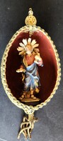KARÁCSONYFADÍSZ KARÁCSONY KERESZTELŐ SZENT PÉTER SZAKRÁLIS FIGURA  FA FARAGOTT  APRÓLÉKOS KÉZIMUNKA
