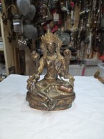 Régi réz síva figura