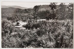 Képeslap, Mátra részlet 1964, Busz