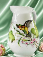 Antik vastag porcelán mosakodó kancsó .