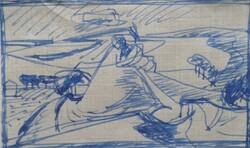 Jenő Medveczky: Zebegény landscape