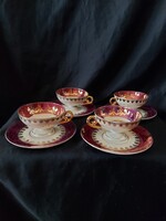 Alt Wien porcelán kávés csésze, alátéttel 4db.