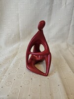 Zsolnay Eozin Ökörvérmázas Merengő figura