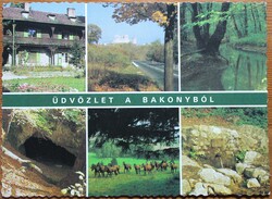 Képeslap, Bakony, Bakonybél, Gézaháza, Csesznek (e)