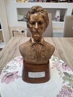 Petőfi Sándor Nagyméretű Bronz Mellszobor.5kg.