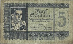 5 schilling 1945 Ausztria