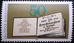N1054 / Németország 1980 A Morva Testvérek Jelszókönyve bélyeg postatiszta