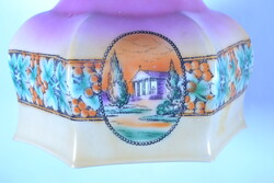 Hanging Lamp with Painted Shade