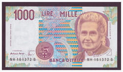 Olaszország 1000 Lire UNC (1998) 1990