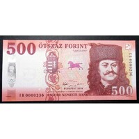 Magyarország,500 forint 2018 EB - ALACSONY SORSZÁM UNC