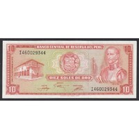Peru,10 soles 1976 UNC