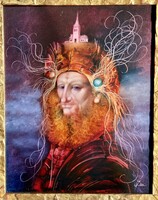 Szász Endre szürrealista portré