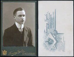 CDV fotó - vizitkártya (Fotográfus: Franciscy Gyula - Körmöczbánya / Kremnica)